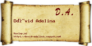 Dávid Adelina névjegykártya